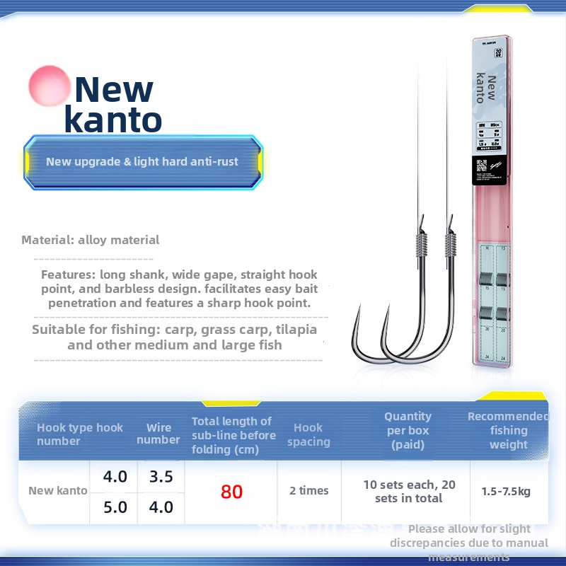 Kawasawa Naujasis Kantō Žvejybos Ąkštis Žuvims, Be Dantų, Ežero Žvejybai, Dėžė Su 100 Dėžučių