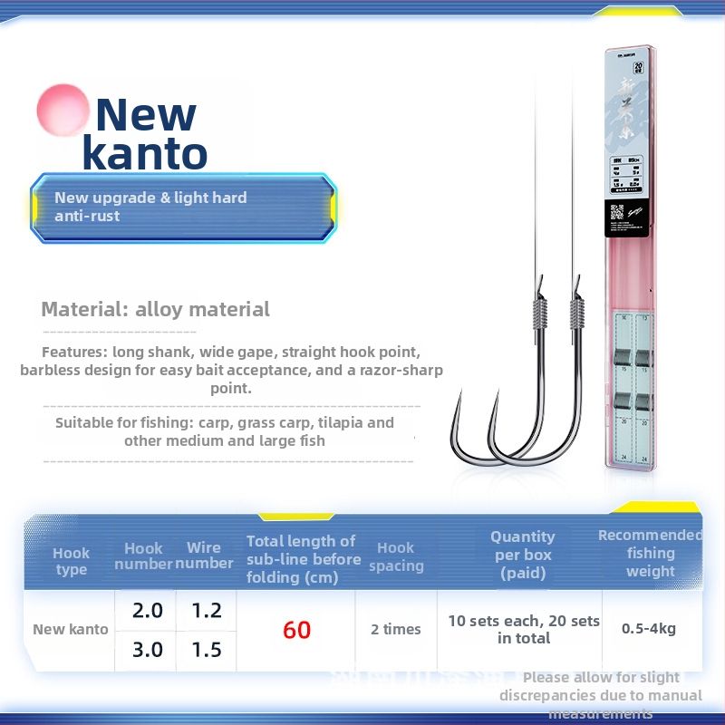 Kawasawa Naujasis Kantō Žvejybos Ąkštis Žuvims, Be Dantų, Ežero Žvejybai, Dėžė Su 100 Dėžučių