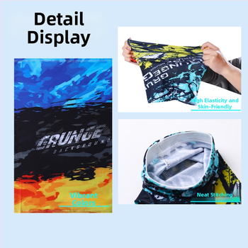 Nyári napvédő ujjvédő készlet maszk és karvédőkkel kerékpározáshoz és horgászathoz, légáteresztő, gyorsan száradó poliészter, kamuflázs, tavasz 2025