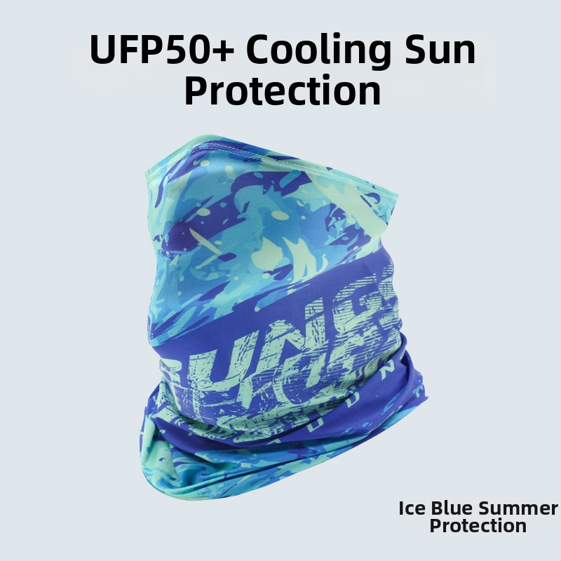 Nyári napvédő ujjvédő készlet maszk és karvédőkkel kerékpározáshoz és horgászathoz, légáteresztő, gyorsan száradó poliészter, kamuflázs, tavasz 2025