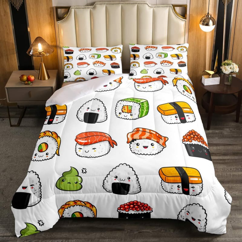 Háromrészes quilt készlet - Bass horgászat téma, egész éves használatra, Anyag: kémiai rost, Töltet: hagyományos rost, Súly: 1.0–1.5 kg