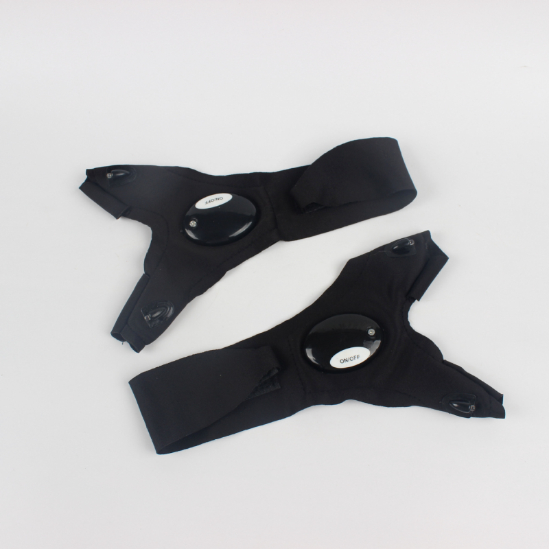 Jiugu LED γάντια αλιείας – ελαστομερή ύφασμα, LED με μπαταρία, αναπνεόμενα γάντια για νυχτερινό ψάρεμα, εμβέλεια κάτω από 50 μ