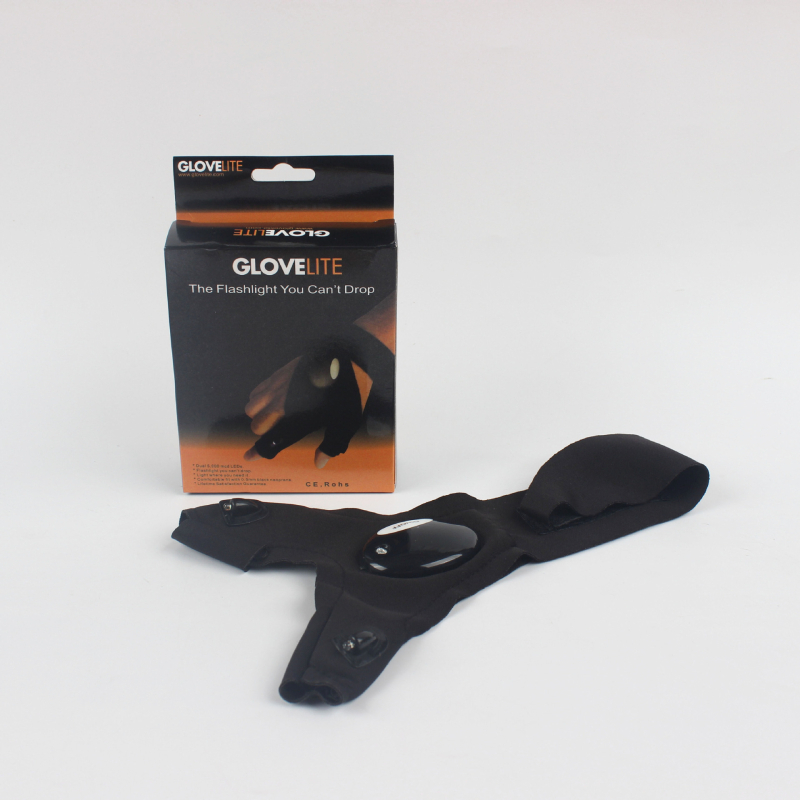 Jiugu LED γάντια αλιείας – ελαστομερή ύφασμα, LED με μπαταρία, αναπνεόμενα γάντια για νυχτερινό ψάρεμα, εμβέλεια κάτω από 50 μ