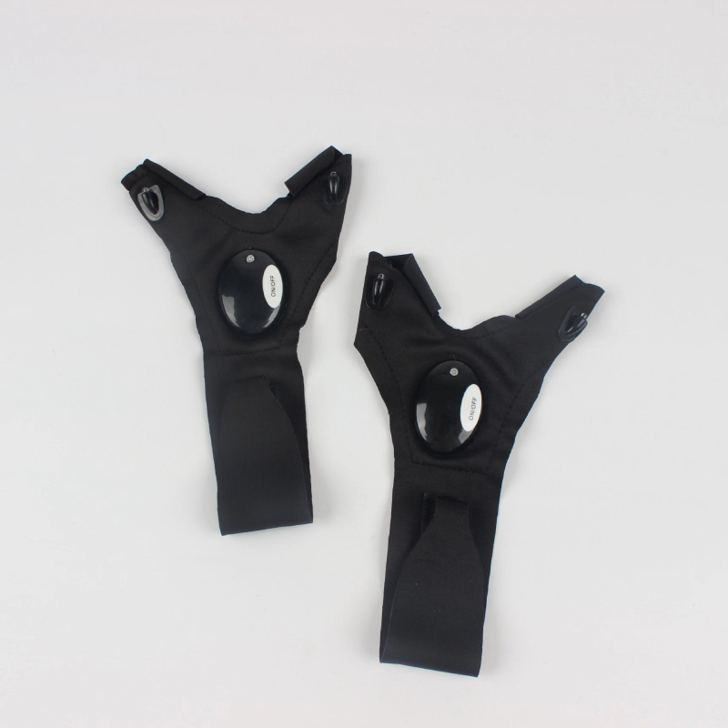 Jiugu LED γάντια αλιείας – ελαστομερή ύφασμα, LED με μπαταρία, αναπνεόμενα γάντια για νυχτερινό ψάρεμα, εμβέλεια κάτω από 50 μ