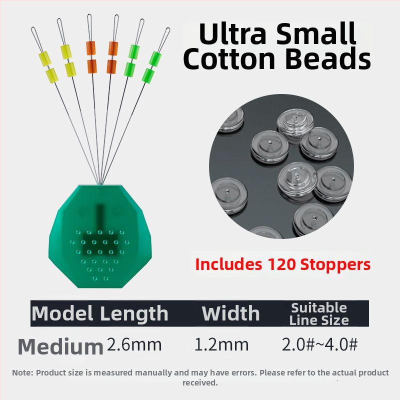 Dvostruko pozicionirane kosmi perle za ribarsku liniju s slip knotom - ultra male perle, materijal Silk Flower (Brand: Other)