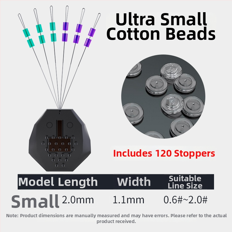 Dvostruko pozicionirane kosmi perle za ribarsku liniju s slip knotom - ultra male perle, materijal Silk Flower (Brand: Other)