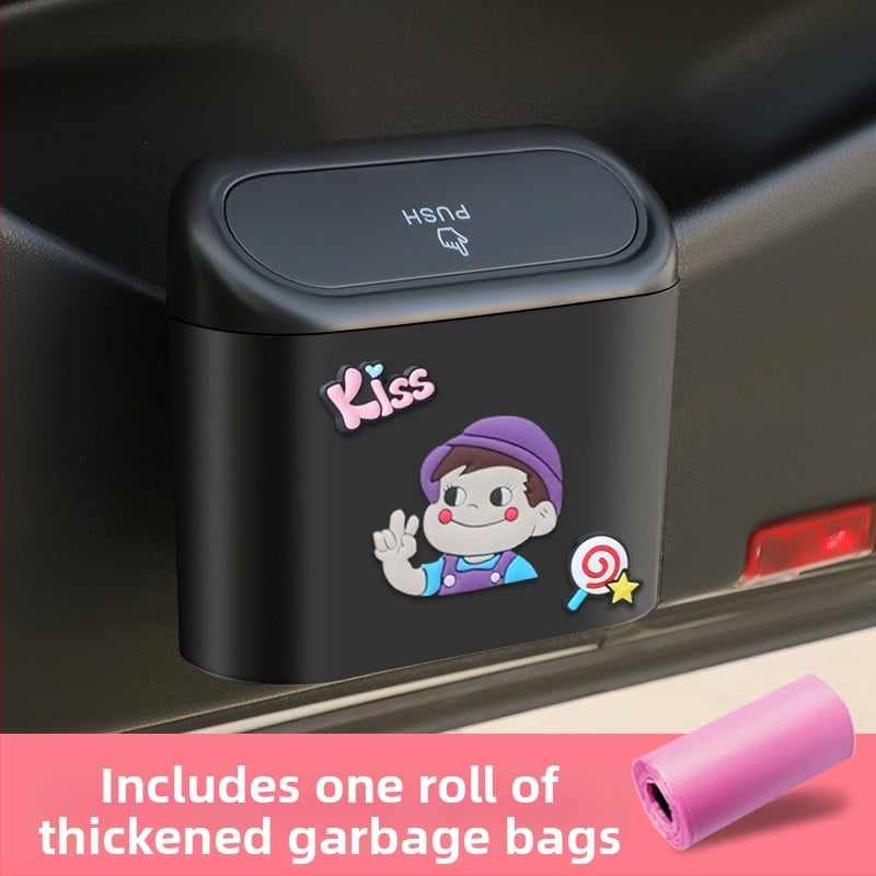 Automobilio vidinis pakabinamas šiukšlių dėžė – vandeniui atspari plastikinė laikymo dėžė (Medžiaga: plastikas; Vietos: automobilio durys; Naudojimas: pakabinamas; Suderinamumas: universalus)