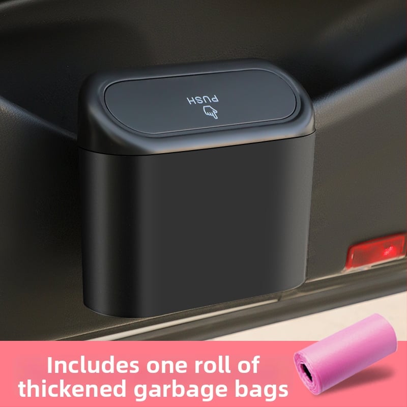 Automobilio vidinis pakabinamas šiukšlių dėžė – vandeniui atspari plastikinė laikymo dėžė (Medžiaga: plastikas; Vietos: automobilio durys; Naudojimas: pakabinamas; Suderinamumas: universalus)