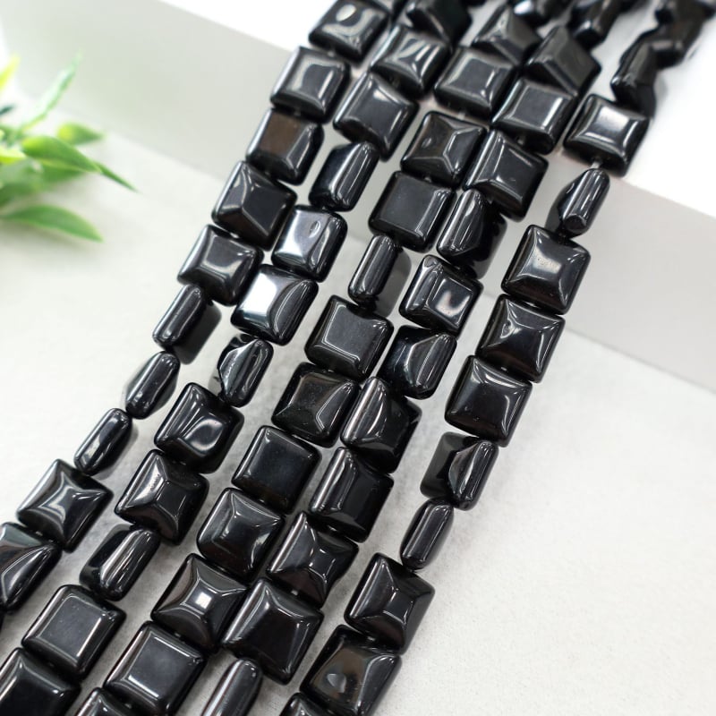 Természetes kő négyzet alakú gyöngyök DIY ékszerekhez – Barokk stílus, Baolan márka, vágás és csiszolás