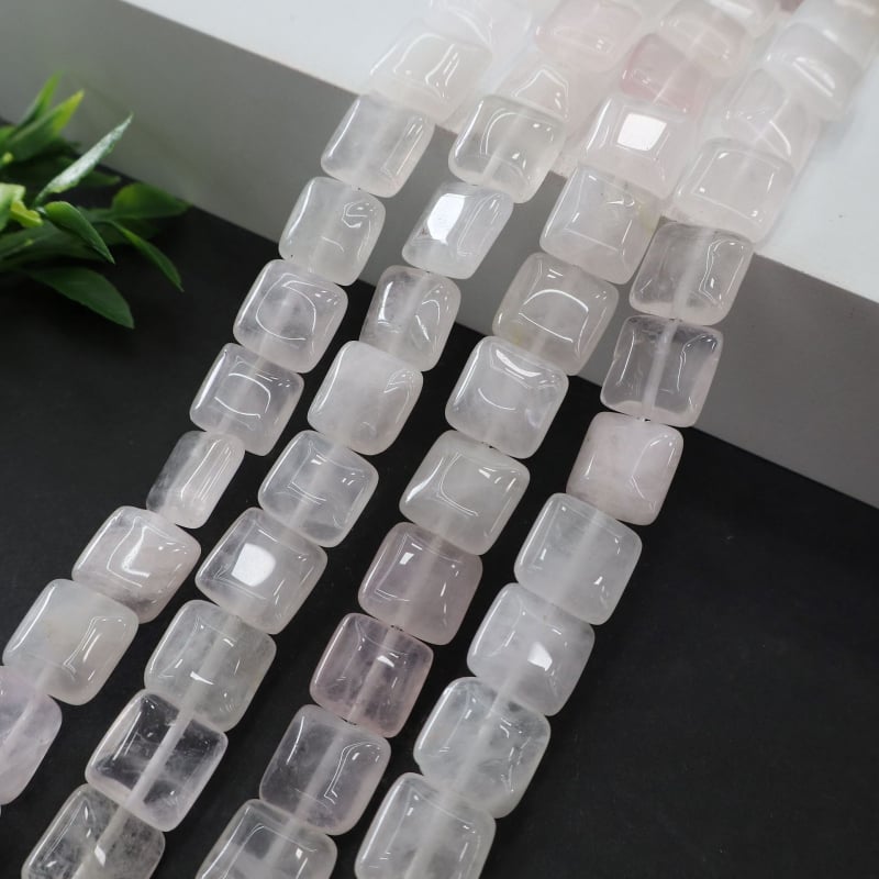 Természetes kő négyzet alakú gyöngyök DIY ékszerekhez – Barokk stílus, Baolan márka, vágás és csiszolás