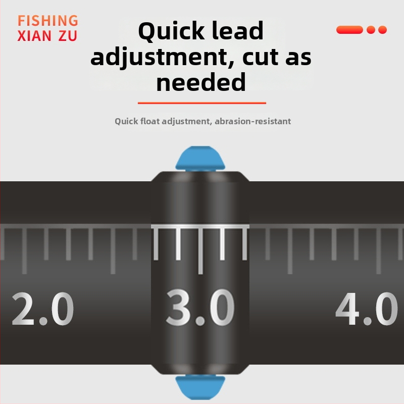 Комплект риболовни линии: усилена нейлонова основна линия, 7.2 m дължина, 8-образен пръстен и клип за под-линия, за риболов в реки и езера