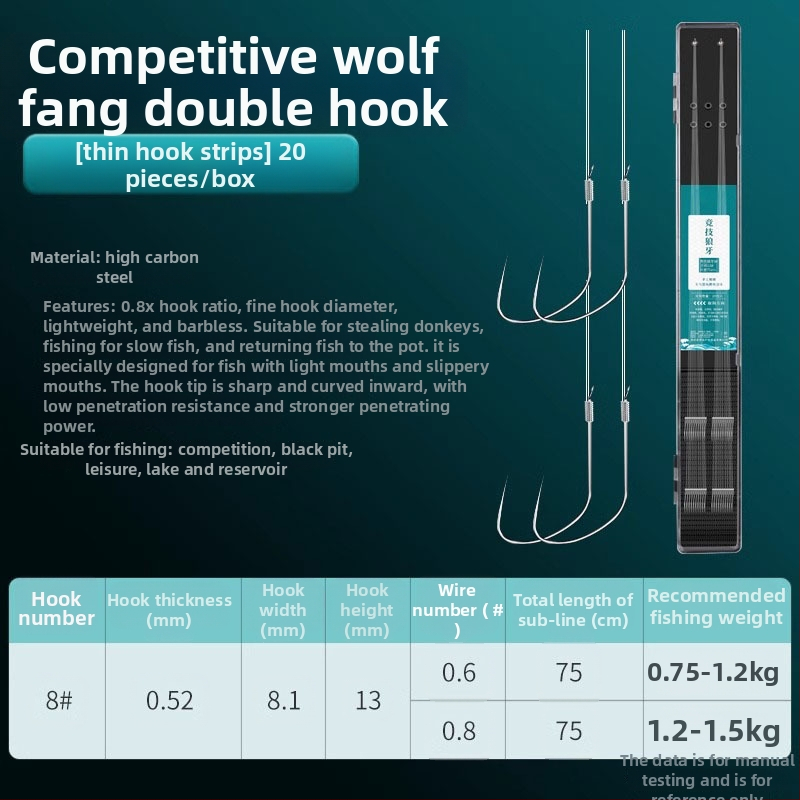 Giant Fin King bebarbės kabliukas – upės žvejybai, įprastas kabliukas