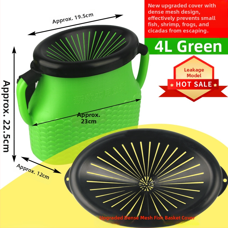 Plastikust kalastuskorv vööga – välistingimustes kasutamiseks, polüpropüleen