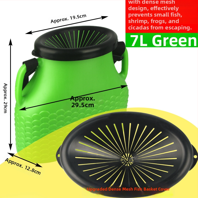 Plastikust kalastuskorv vööga – välistingimustes kasutamiseks, polüpropüleen