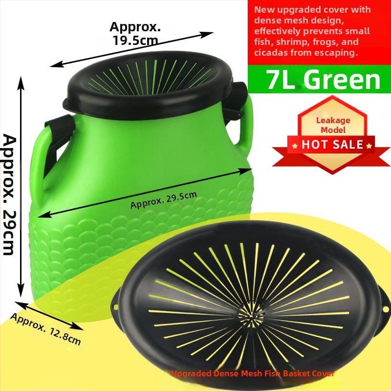 Plastikust kalastuskorv vööga – välistingimustes kasutamiseks, polüpropüleen