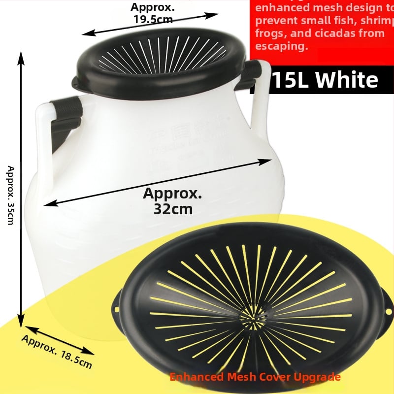 Plastikust kalastuskorv vööga – välistingimustes kasutamiseks, polüpropüleen