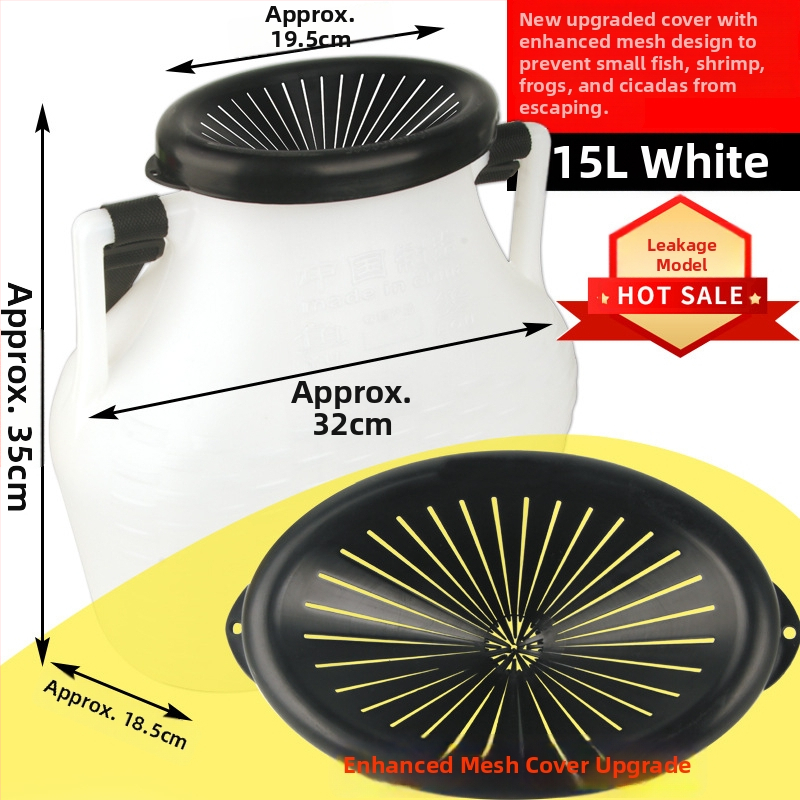 Plastikust kalastuskorv vööga – välistingimustes kasutamiseks, polüpropüleen