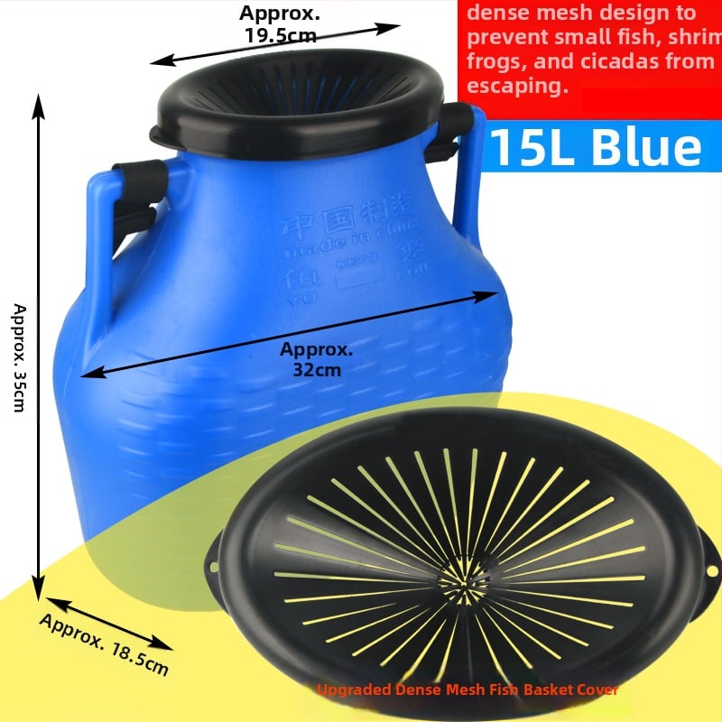 Plastikust kalastuskorv vööga – välistingimustes kasutamiseks, polüpropüleen