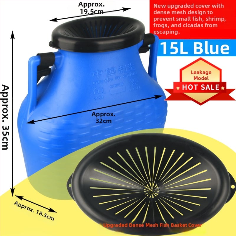 Plastikust kalastuskorv vööga – välistingimustes kasutamiseks, polüpropüleen