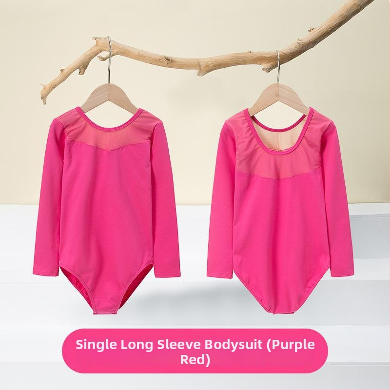 Vaikų baleto komplektas su ilgomis rankovėmis ir gauzės sijonu; audinys: 94% medvilnė + 6% elastanas; tinkamas mergaitėms iki 17 metų; scenos kostiumas