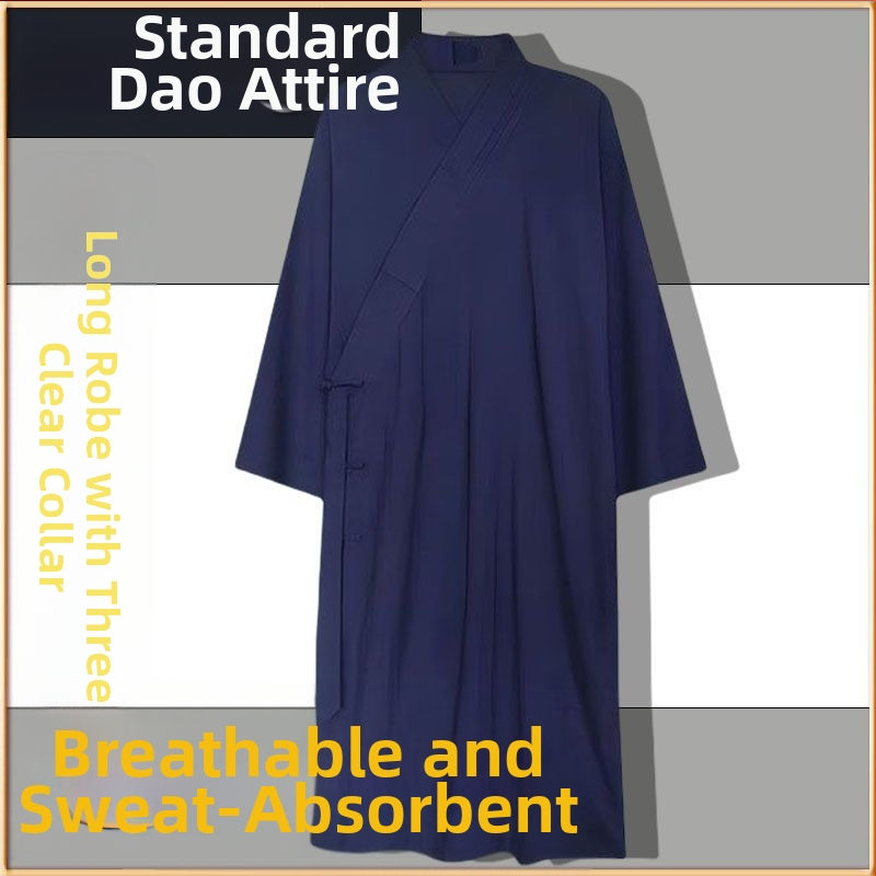 Даоистки роба за Тай Чи комплект, пет части, дишаща ленена материя 100%, марка Converge