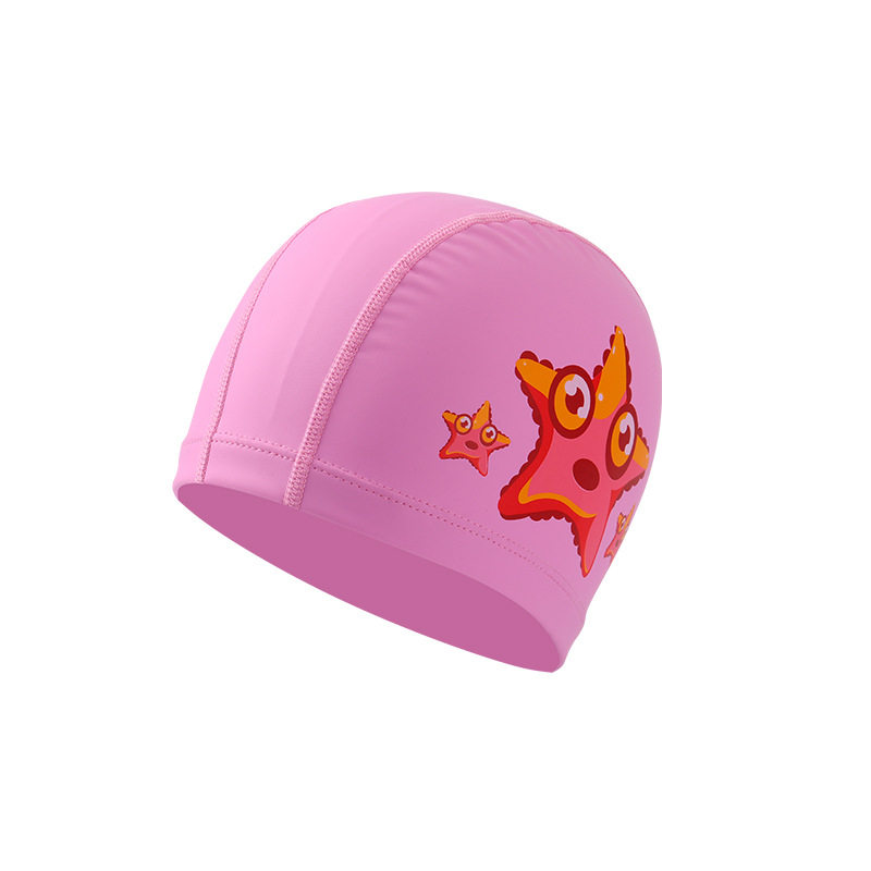 Dječja PU kapa za plivanje s uzorkom životinja – udoban labav kroj, pogodna za plivanje i vodene igre
