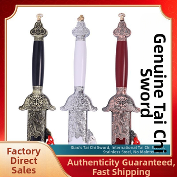 Tai Chi kard rozsdamentes acélból, élezetlen, edzéshez és bemutatókhoz