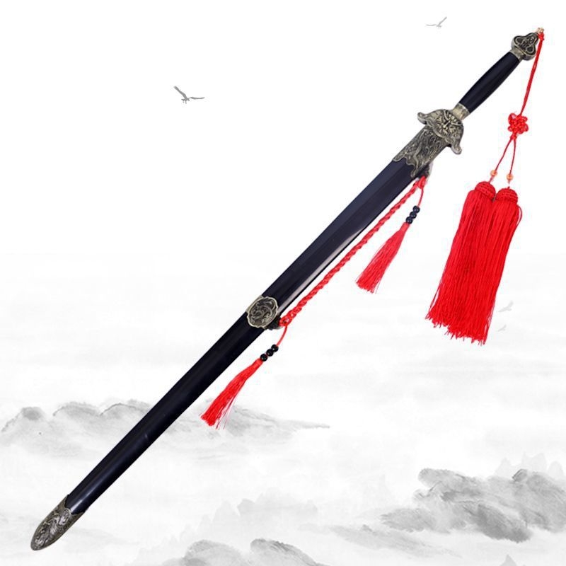 Tai Chi kard rozsdamentes acélból, élezetlen, edzéshez és bemutatókhoz