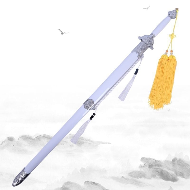 Tai Chi kard rozsdamentes acélból, élezetlen, edzéshez és bemutatókhoz