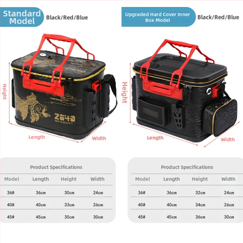 Rod-sissepandav püügikasti lusika hoiukarp – EVA kõva korpus, veekindel integreeritud kalastustorud elavatele kaladele