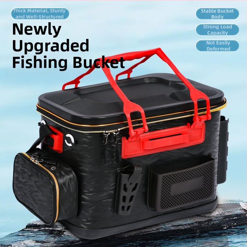 Rod-sissepandav püügikasti lusika hoiukarp – EVA kõva korpus, veekindel integreeritud kalastustorud elavatele kaladele