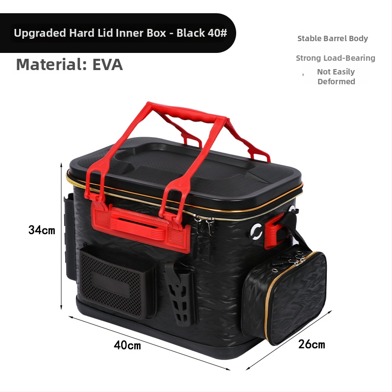 Rod-sissepandav püügikasti lusika hoiukarp – EVA kõva korpus, veekindel integreeritud kalastustorud elavatele kaladele