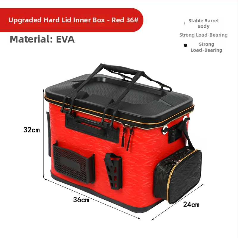 Rod-sissepandav püügikasti lusika hoiukarp – EVA kõva korpus, veekindel integreeritud kalastustorud elavatele kaladele