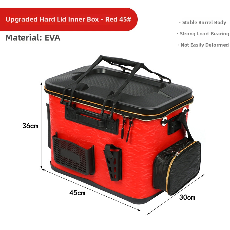 Rod-sissepandav püügikasti lusika hoiukarp – EVA kõva korpus, veekindel integreeritud kalastustorud elavatele kaladele