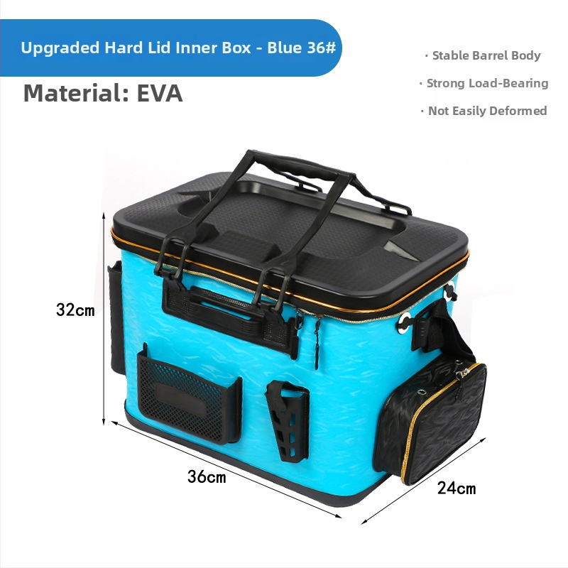 Rod-sissepandav püügikasti lusika hoiukarp – EVA kõva korpus, veekindel integreeritud kalastustorud elavatele kaladele