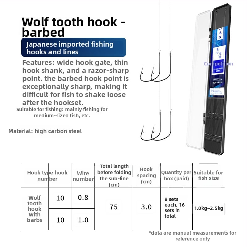 Kuke za ribolov s dvostrukim podlinijskim udicama, bodlje, 20 kom, duljina užeta 70 cm