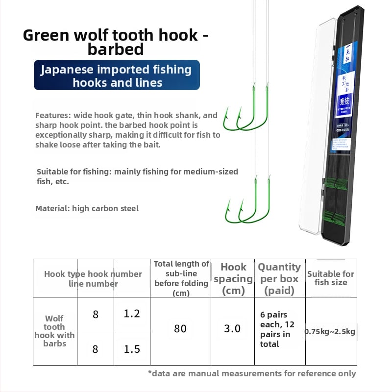 Kuke za ribolov s dvostrukim podlinijskim udicama, bodlje, 20 kom, duljina užeta 70 cm