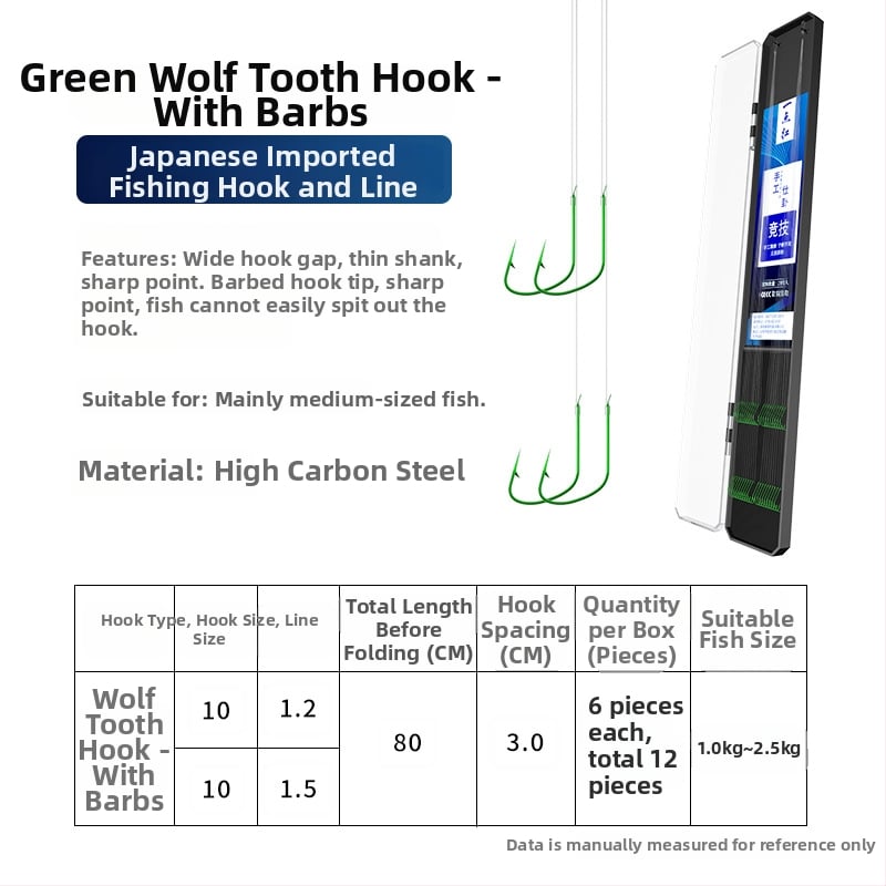 Kuke za ribolov s dvostrukim podlinijskim udicama, bodlje, 20 kom, duljina užeta 70 cm