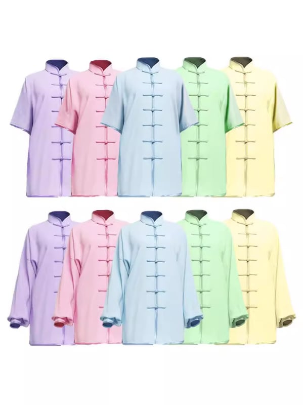 Taiji stiliaus viršus etniniam šokiui - unisex, Chenille audinys su Spandex mišiniu 30–50%, pavasaris 2025