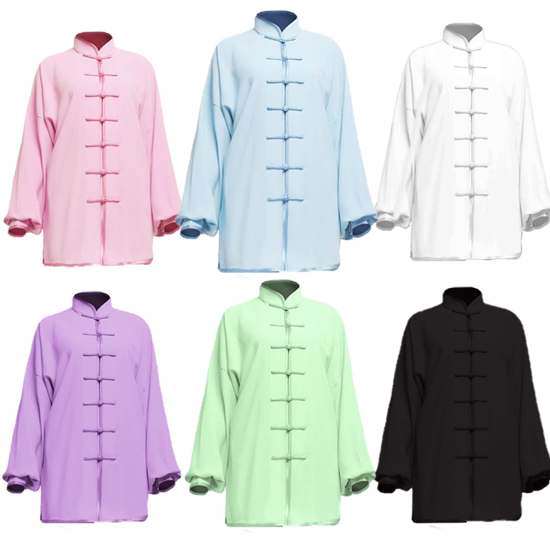 Taiji stiliaus viršus etniniam šokiui - unisex, Chenille audinys su Spandex mišiniu 30–50%, pavasaris 2025