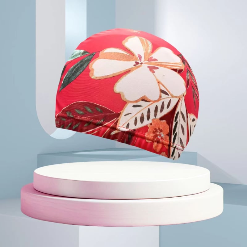 Peldēšanas cepure no poliestera ar drukas rakstu, unisex, pieaugušajiem (Poliesteris • Druka • Pieaugušie • Unisex)