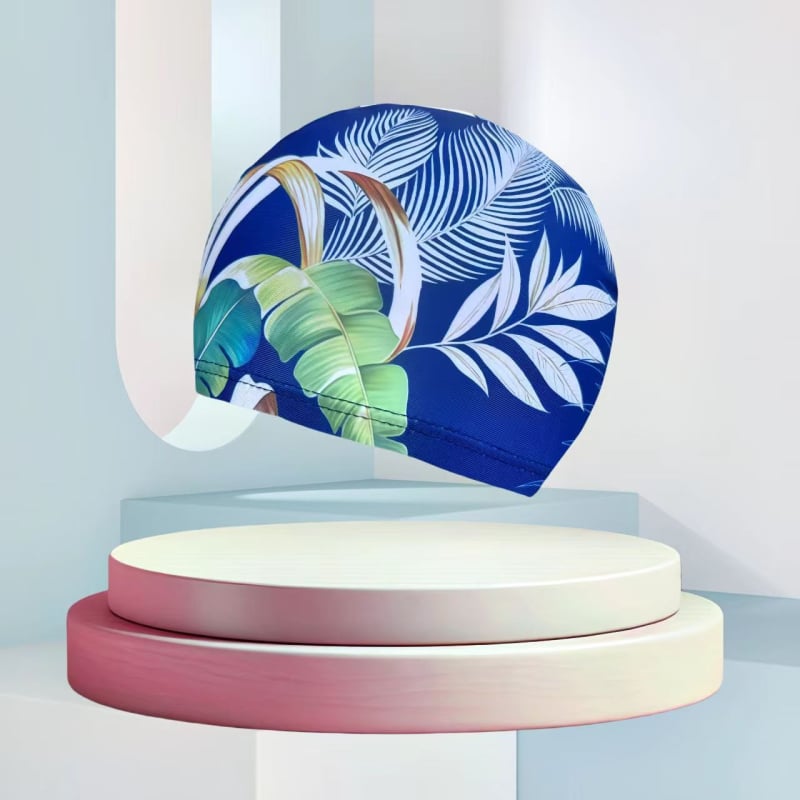 Peldēšanas cepure no poliestera ar drukas rakstu, unisex, pieaugušajiem (Poliesteris • Druka • Pieaugušie • Unisex)