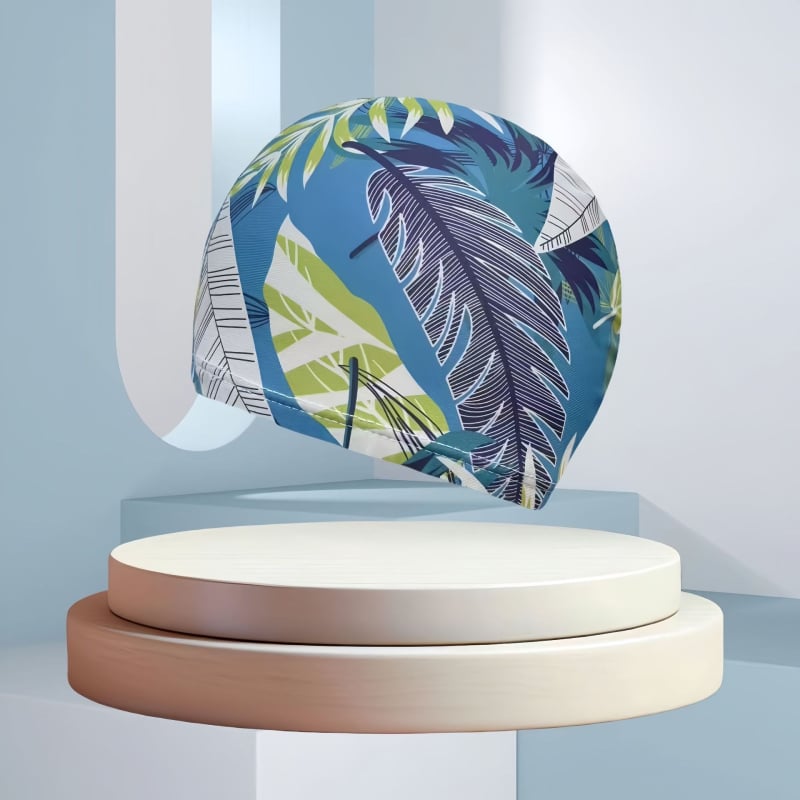 Peldēšanas cepure no poliestera ar drukas rakstu, unisex, pieaugušajiem (Poliesteris • Druka • Pieaugušie • Unisex)