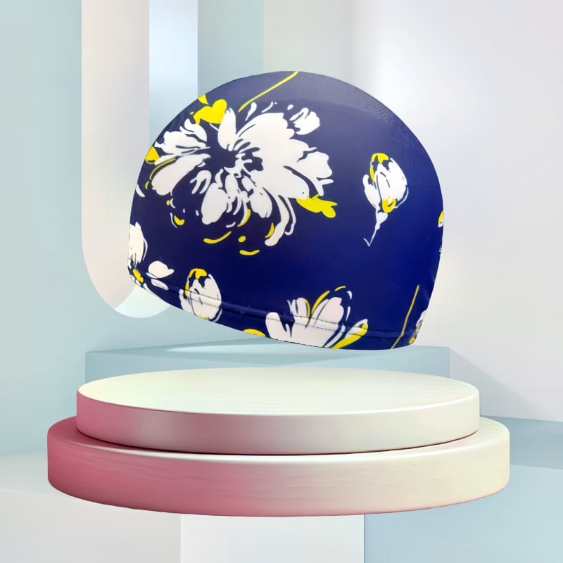 Peldēšanas cepure no poliestera ar drukas rakstu, unisex, pieaugušajiem (Poliesteris • Druka • Pieaugušie • Unisex)