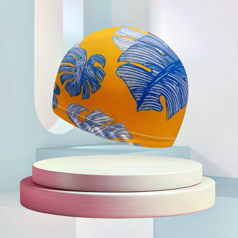 Peldēšanas cepure no poliestera ar drukas rakstu, unisex, pieaugušajiem (Poliesteris • Druka • Pieaugušie • Unisex)