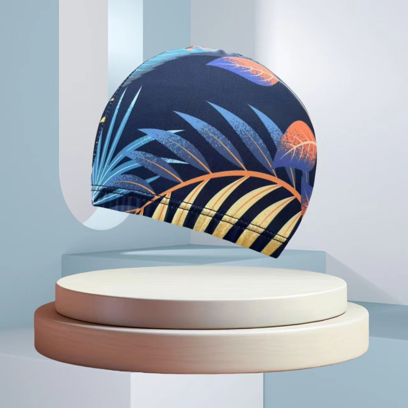 Peldēšanas cepure no poliestera ar drukas rakstu, unisex, pieaugušajiem (Poliesteris • Druka • Pieaugušie • Unisex)