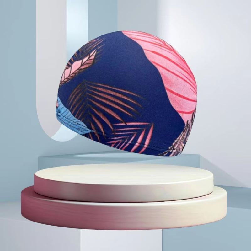 Peldēšanas cepure no poliestera ar drukas rakstu, unisex, pieaugušajiem (Poliesteris • Druka • Pieaugušie • Unisex)