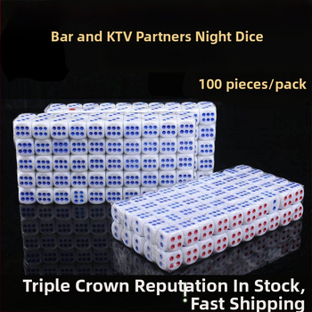 Kockice za igru – 5 paketa plastike, s zaobljenim rubovima, za bar igre