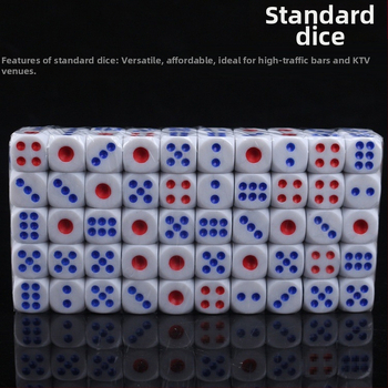 Kockice za igru – 5 paketa plastike, s zaobljenim rubovima, za bar igre