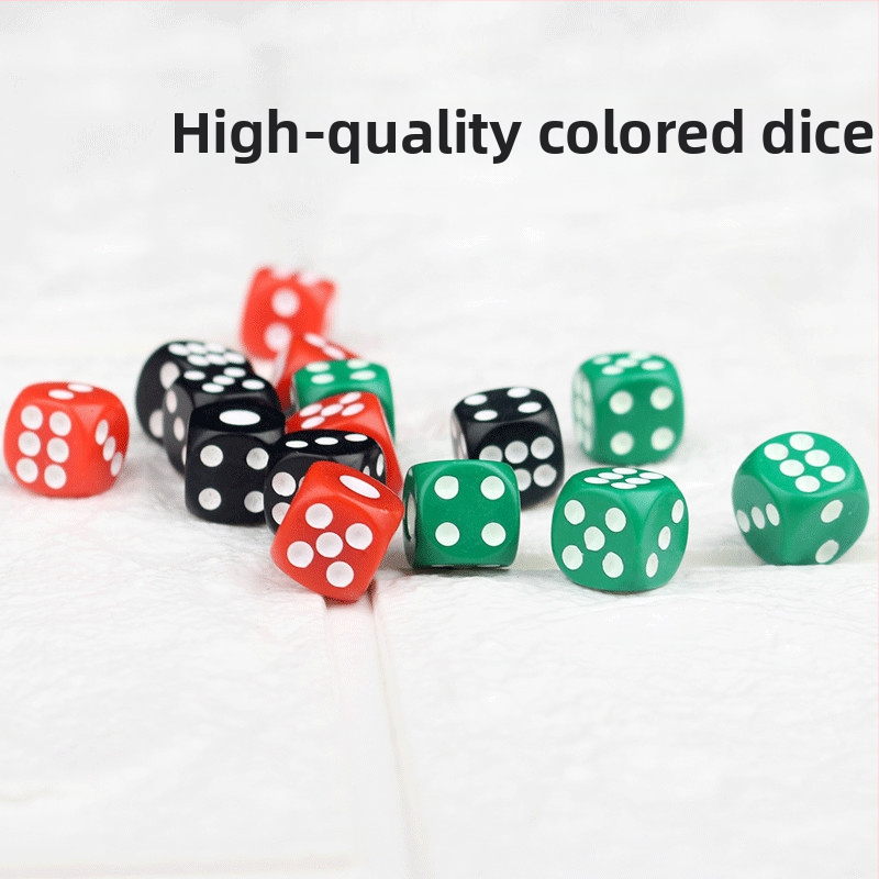 Kockice za igru – 5 paketa plastike, s zaobljenim rubovima, za bar igre